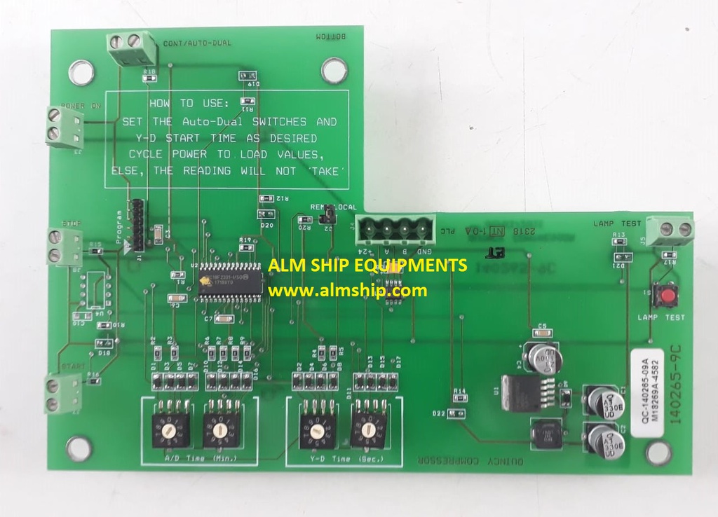 QUINCY COMPRESSOR ANNUNCIATOR BOARD