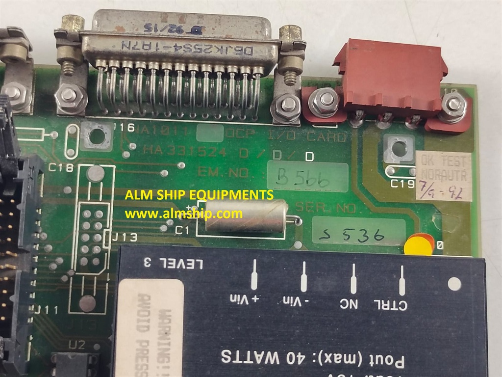 Nor Control OCP I/O Card NA-1011