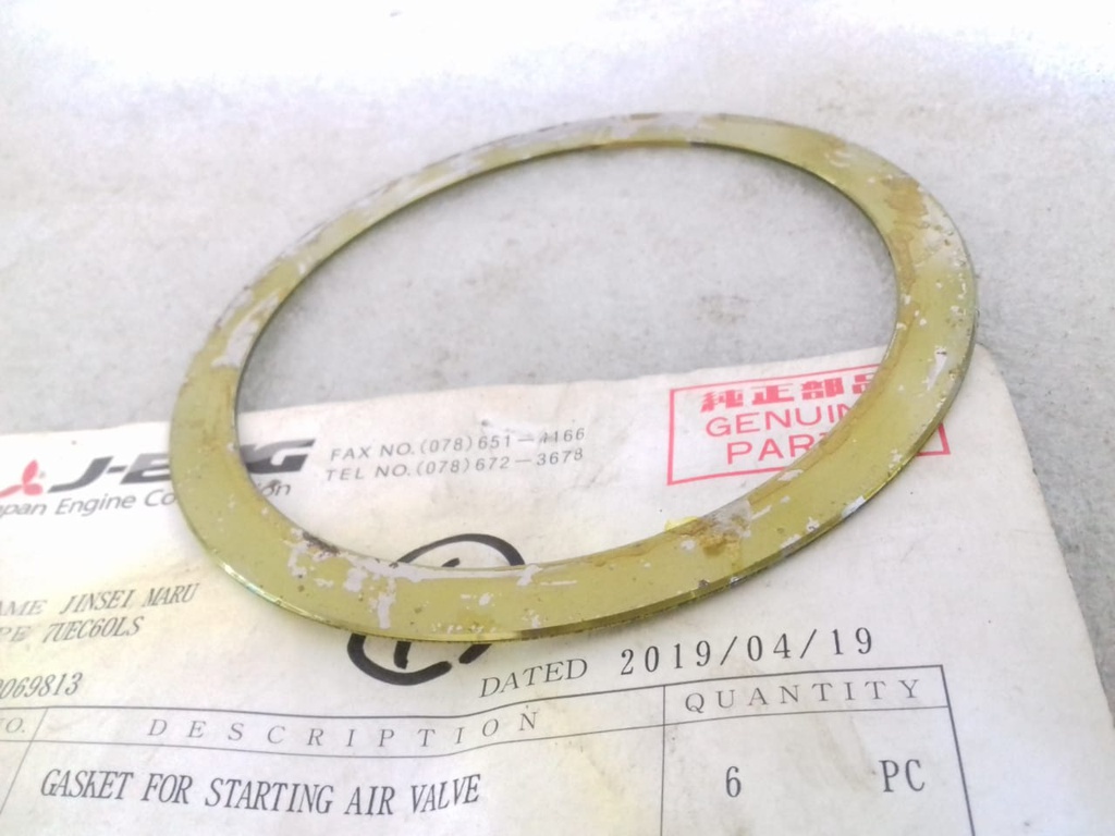 GASKET FOR STARTING AIR VALVE