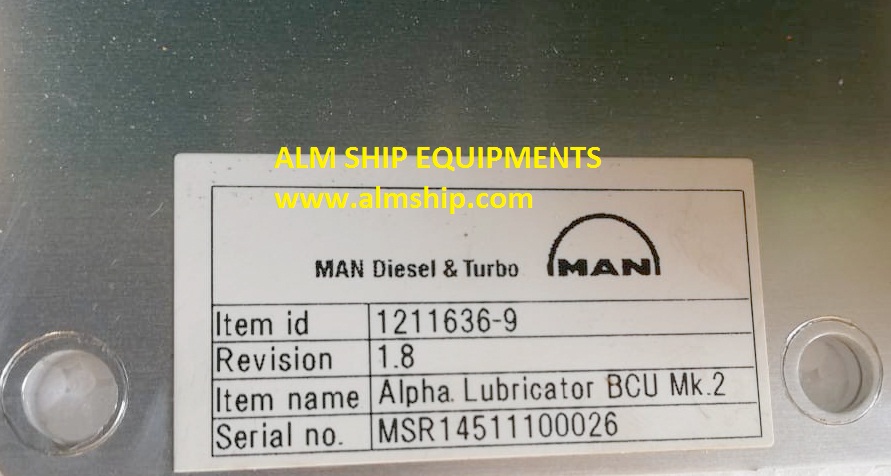 ALPHA LUBRICATOR BCU-MK-2 (MAN)