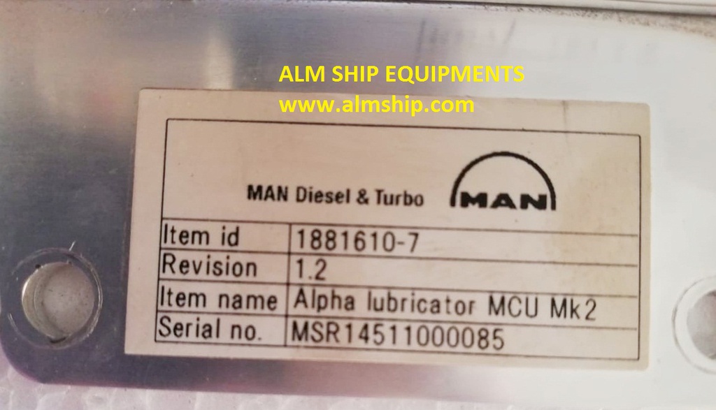 ALPHA LUBRICATOR MCU-MK-2 (MAN)