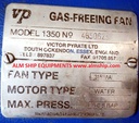 GAS FREEING FAN USED