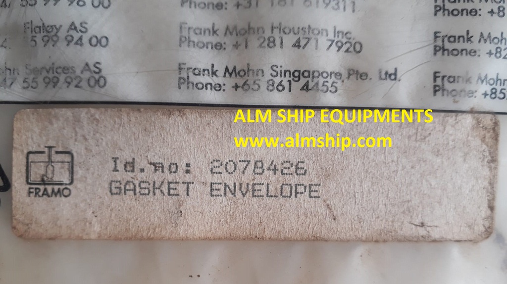 Framo Gasket Envelope