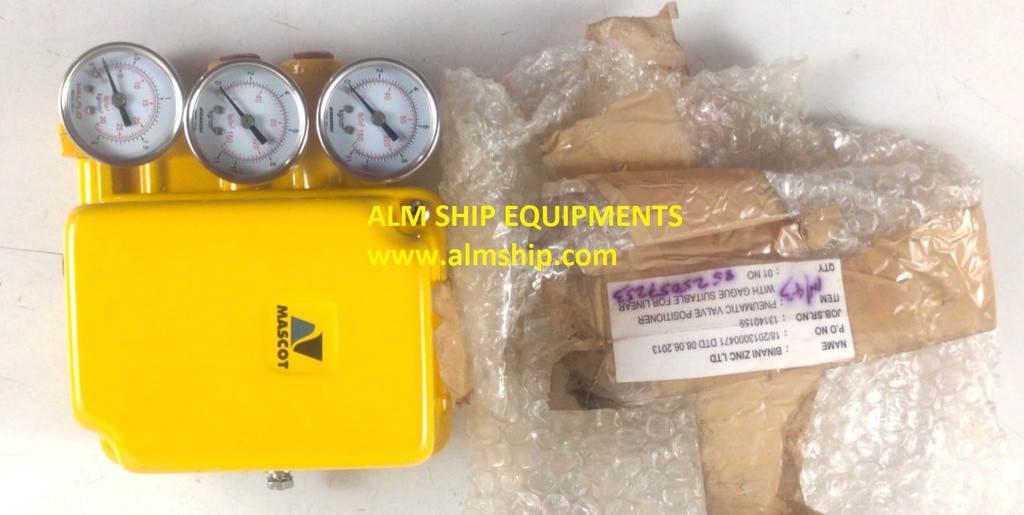 Mascot Pneumatic Valve Positioner with Gague Suitable for Linear