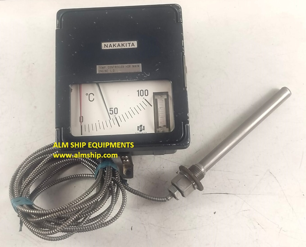 Nakakita Seisakusho Temperature Controller For Main Engine L.O, Range 0~100°C